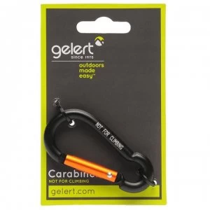 Image of Gelert Carabiner Clip - Black/Orange
