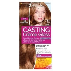 Image of Casting Creme 734 Rich Honey Blonde Semi Permanent Hair Dye Blonde