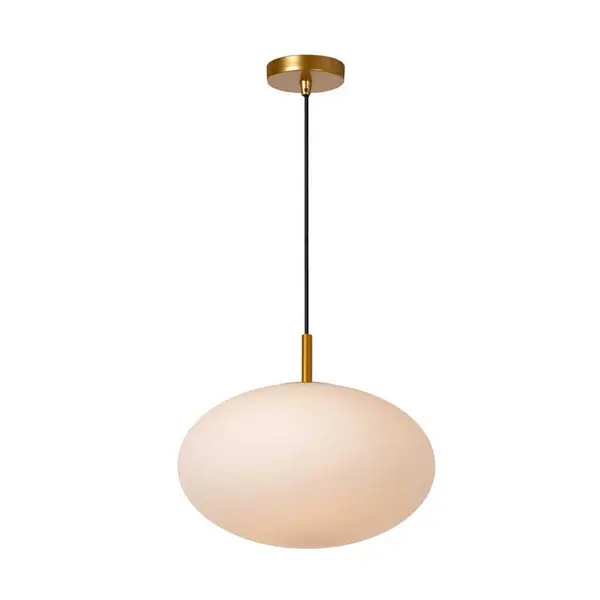 Image of Lucide Lucide Elysee Glass Ceiling Pendant Light - Opal