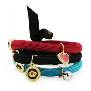 Image of Ladies Juicy Couture PVD Gold plated S 3 Charmy Elastics