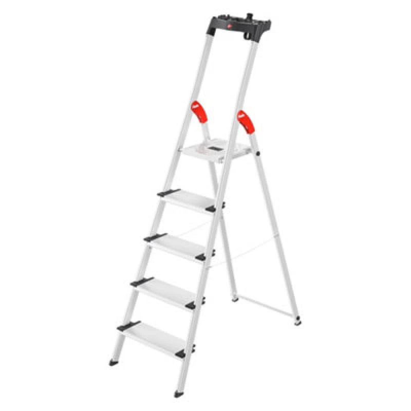 Image of Hailo L80 Comfortline Step Ladder Deep Safety Step - 5 Tread