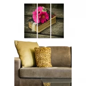 Image of MDF1250290 Multicolor Decorative MDF Painting (3 Pieces)