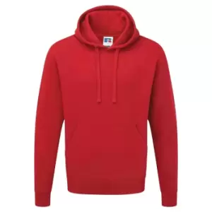 Image of Russell Mens Authentic Hooded Sweatshirt / Hoodie (S) (Classic Red)