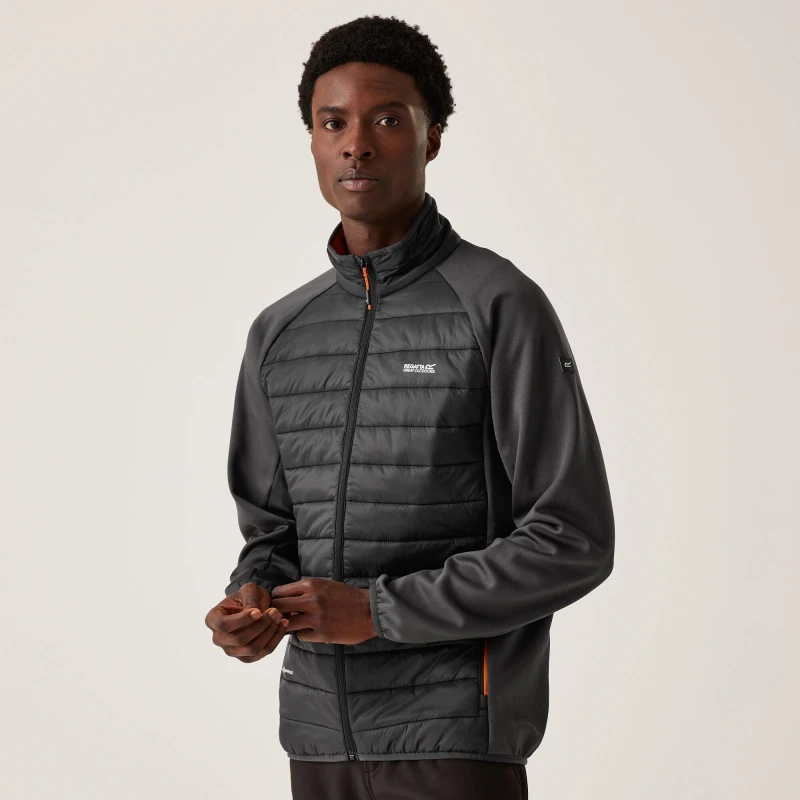 Image of Regatta Mens Clumber IV Hybrid Padded Full Zip Jacket M - Chest 39-40' (99-101.5cm) Ash Fox RMN226-08H-M