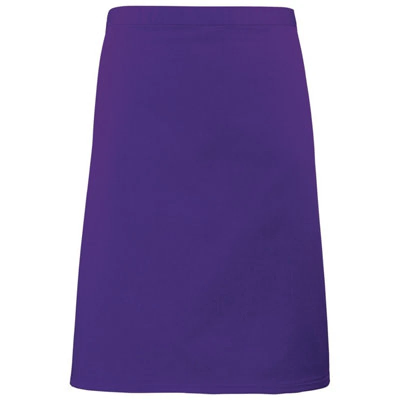 Image of Premier Premier Colours Mid Length Apron in Purple Purple One Size Unisex 5063470681204