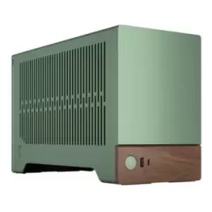 Image of Fractal Design Terra Jade SFF PC Case Mini ITX Walnut Front Anodized Aluminium Exterior 322mm GPU Support Requires SFX/SFX-L PSU USB-C