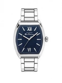 Image of Ben Sherman Blue Dial Bracelet Watch, Blue, Men