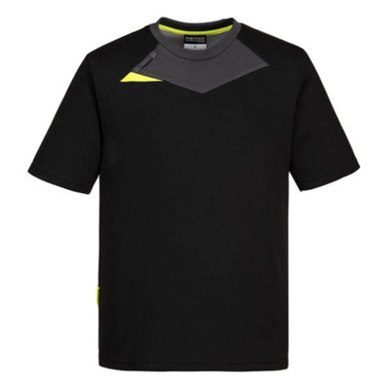 Image of Portwest DX4 Short Sleeve T Shirt DX411BKRS Colour: Black