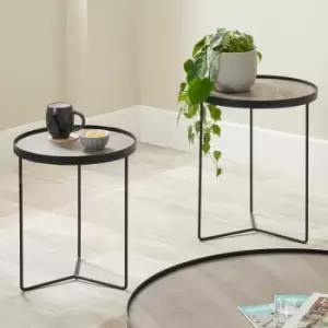 Image of Pacific Brooke Nest of Side Tables, Iron Brown Brown