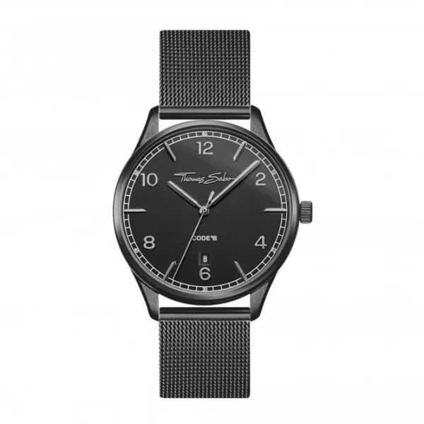 Image of Thomas Sabo CODE TS Small Black Womens Watch WA0362-202-203