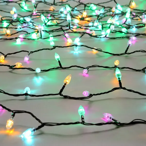 Image of Festive 11.9m Indoor & Outdoor Diamond Christmas Fairy Lights 200 Aurora LEDs