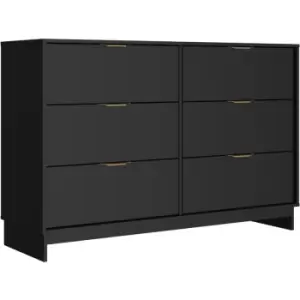 Image of Out & out Maren Double Chest of Drawers- Black