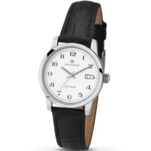 Image of Ladies Accurist Womens Leather Strap Watch