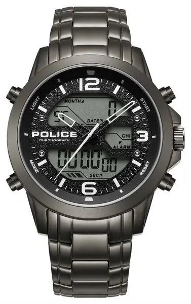 Image of Police PEWJJ2194702 RIG Hybrid Chronograph (47mm) Black Dial Watch