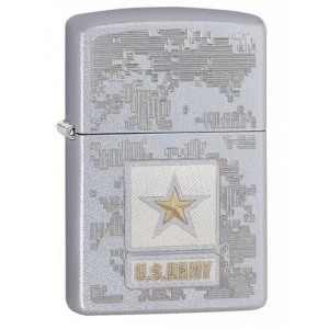 Image of Zippo U.S. Army Satin Chrome