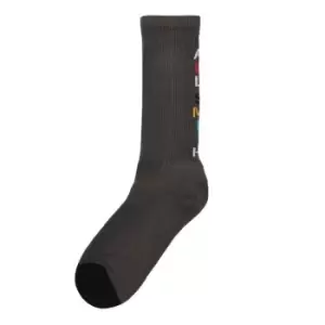 Image of Ps Paul Smith Word 1 Pack Socks - Grey