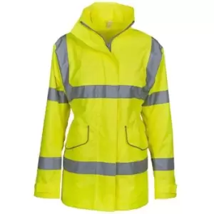 Image of Yoko Womens/Ladies Executive Hi-Vis Jacket (M) (Yellow) - Yellow