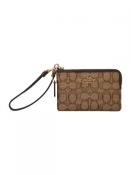 Image of Coach Small Khaki Wristlet