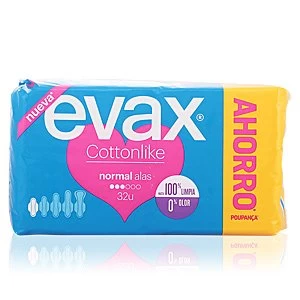 Image of COTTONLIKE compresas normal alas 32 uds