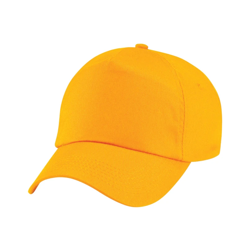 Image of Beechfield Original 5 Panel Cap in Gold Gold Unisex One Size