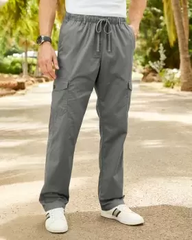 Image of Cotton Traders Cargo Trouser in Green