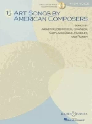 Image of 15 art songs by american composers high voice book cd