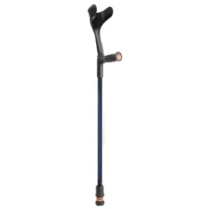 Image of Open Cuff Soft Grip Fixed Crutch - Blue (Single)