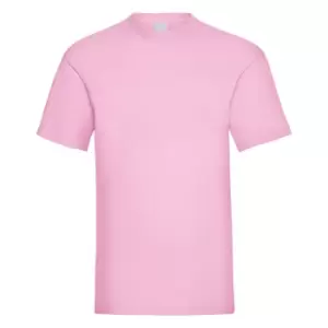 Image of Mens Value Short Sleeve Casual T-Shirt (Small) (Pastel Pink)