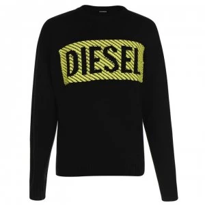 Image of Diesel Crosshatch Sweatshirt - Black 900