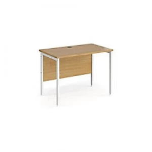 Image of Maestro 25 Home Office Desk wih H-Frame 600 mm Oak
