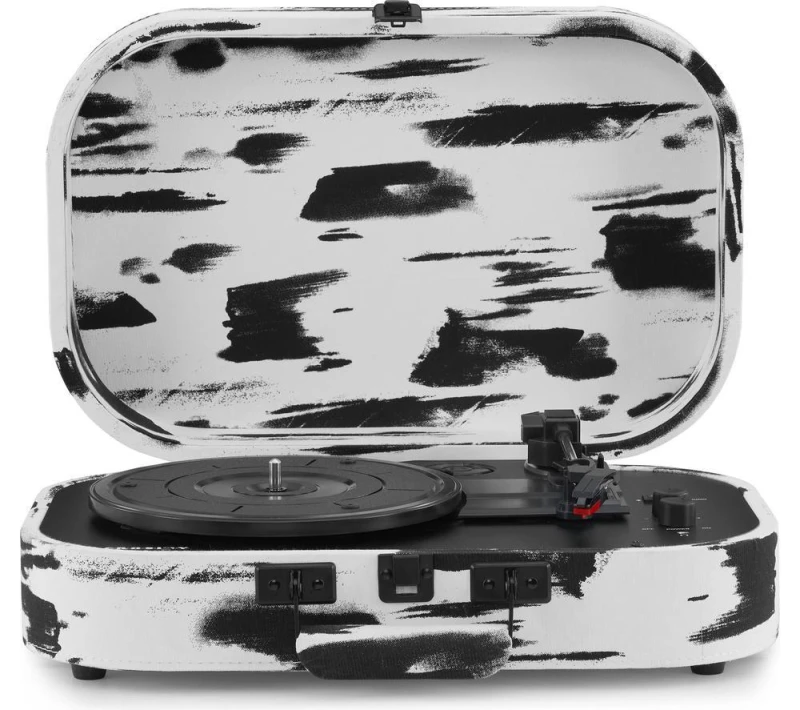 Image of CROSLEY Discovery Belt Drive Bluetooth Turntable - Black & White, Black,White 710244249683