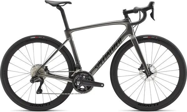 Image of Specialized 2022 Roubaix Expert Road Bike 56 Smoke/Tarmac Black/Silver Dust/Black Reflective