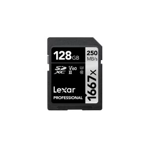 Image of Lexar Professional 1667X 128GB SDXC Memory Card