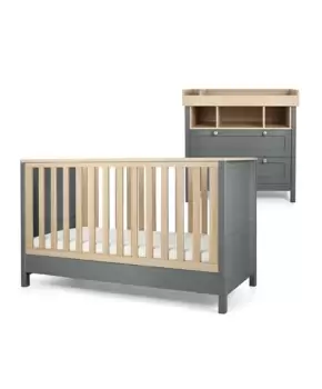 Image of Mamas & Papas Grey & Natural Harwell 2 Piece Room Set