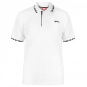 Image of Slazenger Tipped Polo Shirt Mens - White