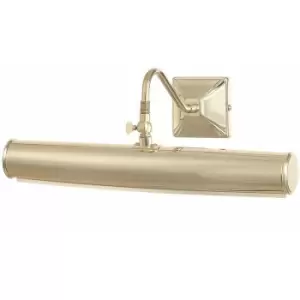 Image of Loops - 2 Bulb Picture Light Highly Polished Brass Finish LED E14 40W Bulb