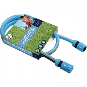 Image of Flopro Hose Connection Set for Hose Reels and Carts 1/2" / 12.5mm 1.5m Blue