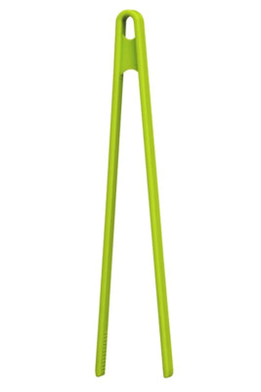 Image of Orsina Lime Green Silicone Tongs, Silicone Kitchen Tongs With Hanging Hole, Non-Scratch Rubber-Tipped Utensils
