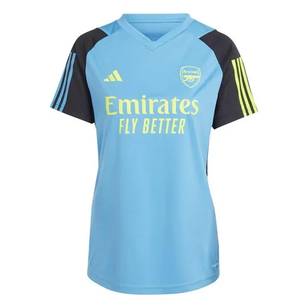 Image of adidas Arsenal Training Jersey 2023/2024 Womens Licensed Short Sleeve T-Shirts 8 (XS) Blue 37922218310