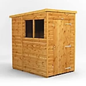 Image of Power Garden Shed 46PP Golden Brown 4x6