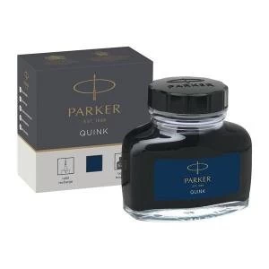 Image of Parker Quink Bottled Ink Permanent Bottle Blue and Black 1950378