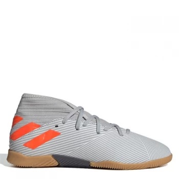 Image of adidas Nemeziz 19.3 Junior Indoor Football Trainers - Grey/Orang/Whit