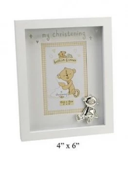 Image of Button Corner My Christening Photo 4x6" Photo Frame, One Colour