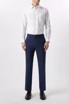 Image of Tailored Fit Navy End On End Suit Trousers