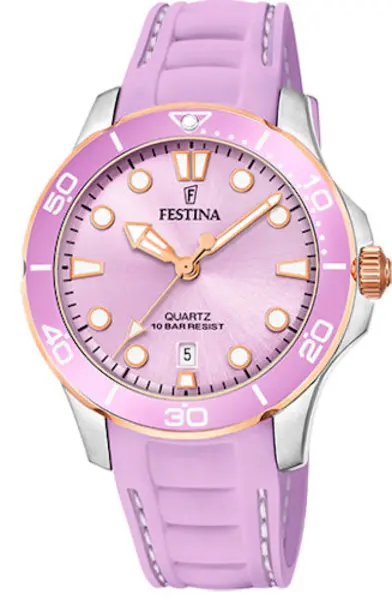 Image of Festina Watch Three Hands Date Ladies - Pink FST-044