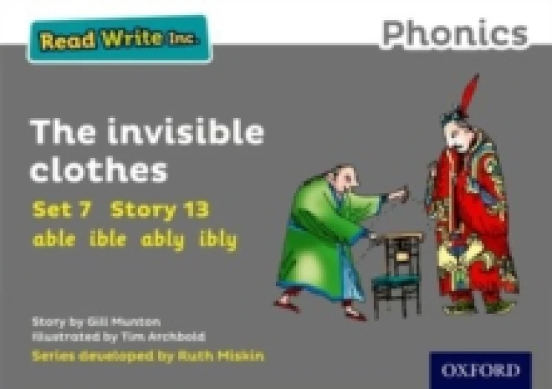 Image of Gill Munton Read Write Inc. Phonics: The Invisible Clothes (Grey Set 7 Storybook 13) Book Multi unisex