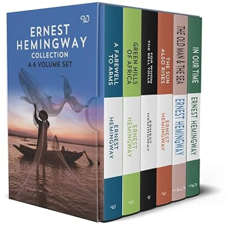 Image of Ernest Hemingway 6 Book Collection Featuring A Farewell To Arms The Sun Also Rises The Old Man And The Sea Ernest Hemingway Books