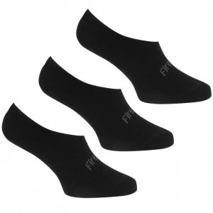 Image of Firetrap 3 Pack Invisible Socks Mens - Black