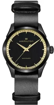 Image of Hamilton Watch Jazzmaster Auto Black & Gold