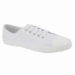 Image of Dek Mens Latha Plimsolls (10 UK) (White)